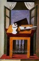 Still Life on a Table in Front of an Open Window 1919 cubist Pablo Picasso